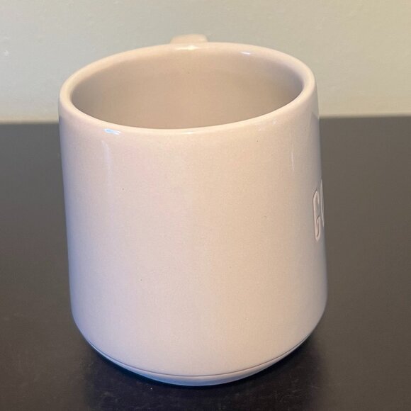 GODDESS Incised Glossy Gray Stoneware Mug with Unglazed Base - Picture 5 of 11